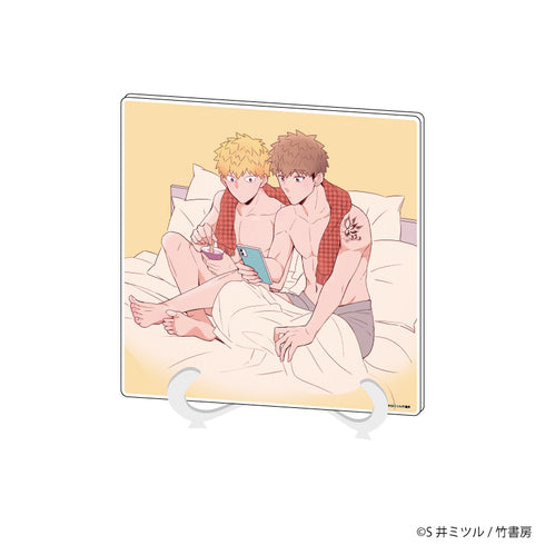 『ワル/ヤンキーのギャップ萌えめがねBLフェア S井ミツル先生』アクリルアートボード 01/(公式イラスト)